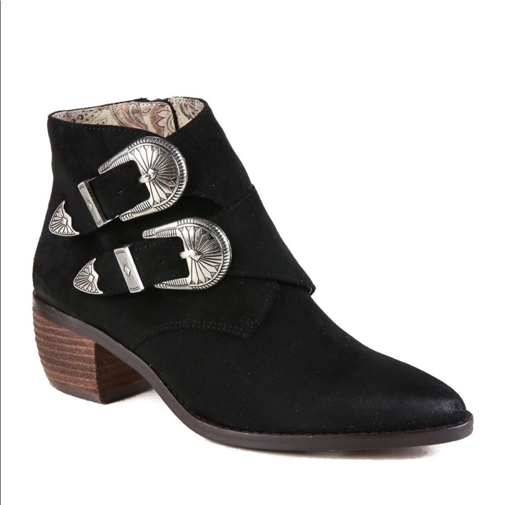 NEW IN BOX BAND OF GYPSIES BLACK JERICHO BOOTIES 7